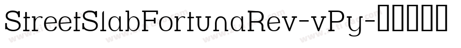 StreetSlabFortunaRev-vPy字体转换