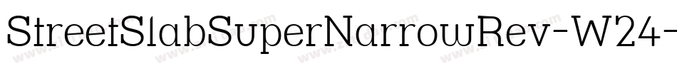 StreetSlabSuperNarrowRev-W24字体转换