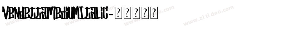 VendettaMediumItalic字体转换