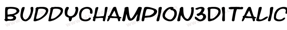 BuddyChampion3DItalic-rM67字体转换