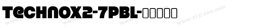 Technox2-7PBl字体转换