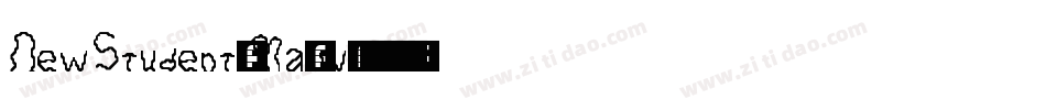 NewStudent-Ma6w字体转换
