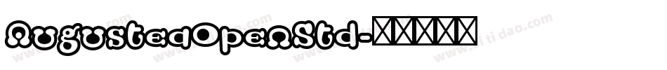 AugusteaOpenStd字体转换
