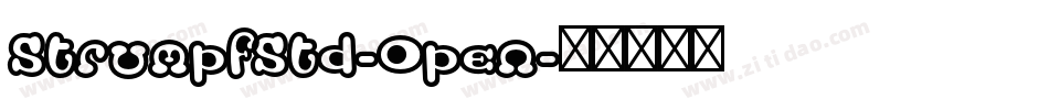 StrumpfStd-Open字体转换