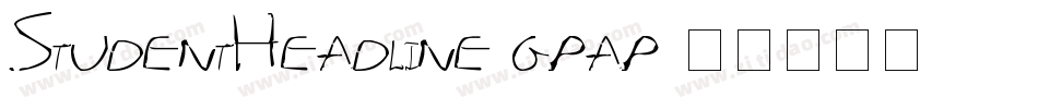 StudentHeadline-gpap字体转换