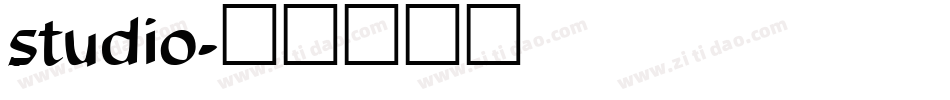 studio字体转换