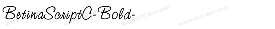 BetinaScriptC-Bold字体转换