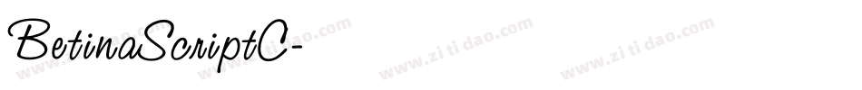 BetinaScriptC字体转换