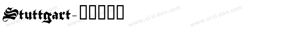 Stuttgart字体转换