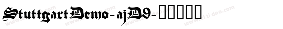 StuttgartDemo-ajD9字体转换