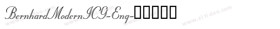 BernhardModernICG-Eng字体转换