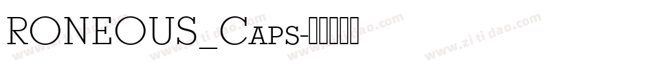 RONEOUS_Caps字体转换