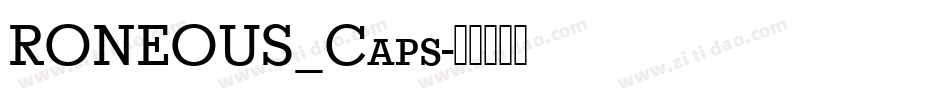 RONEOUS_Caps字体转换
