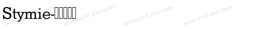 Stymie字体转换
