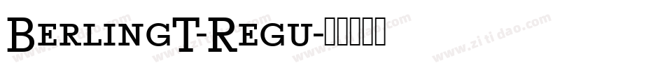 BerlingT-Regu字体转换
