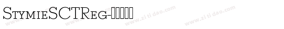 StymieSCTReg字体转换