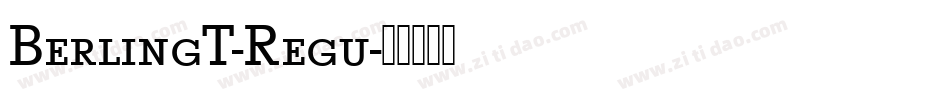 BerlingT-Regu字体转换