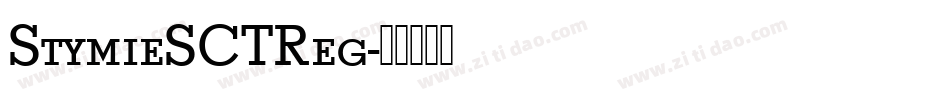 StymieSCTReg字体转换