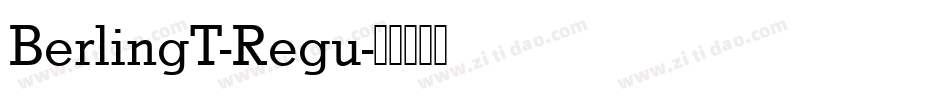 BerlingT-Regu字体转换