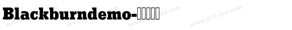 Blackburndemo字体转换