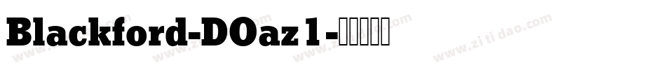 Blackford-DOaz1字体转换