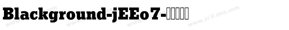 Blackground-jEEo7字体转换