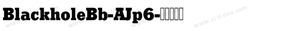 BlackholeBb-AJp6字体转换