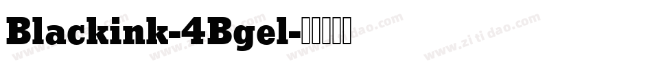 Blackink-4Bgel字体转换