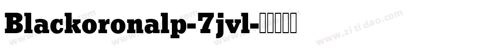 Blackoronalp-7jvl字体转换