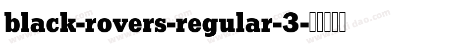 black-rovers-regular-3字体转换