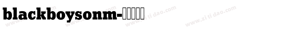 blackboysonm字体转换