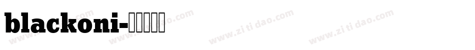 blackoni字体转换