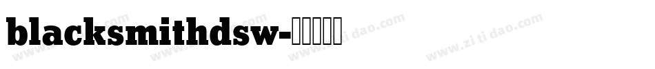 blacksmithdsw字体转换