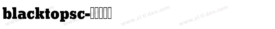 blacktopsc字体转换