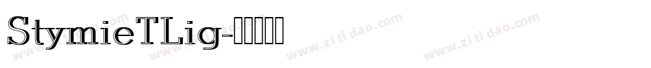 StymieTLig字体转换