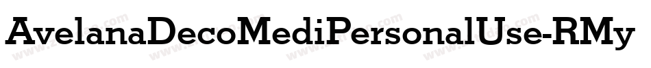 AvelanaDecoMediPersonalUse-RMyv字体转换