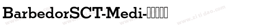 BarbedorSCT-Medi字体转换