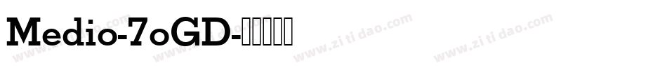 Medio-7oGD字体转换