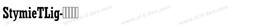 StymieTLig字体转换