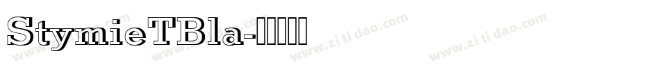 StymieTBla字体转换