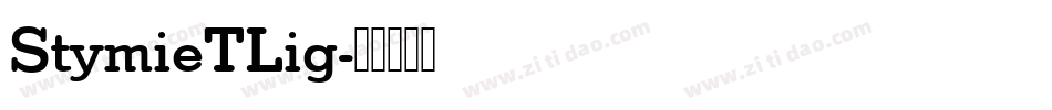 StymieTLig字体转换