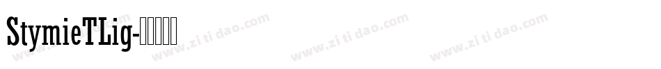 StymieTLig字体转换