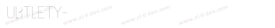 Subtlety字体转换