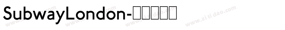 SubwayLondon字体转换
