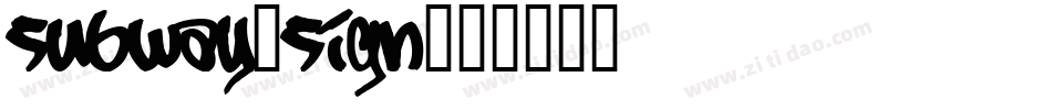 Subway-Sign字体转换