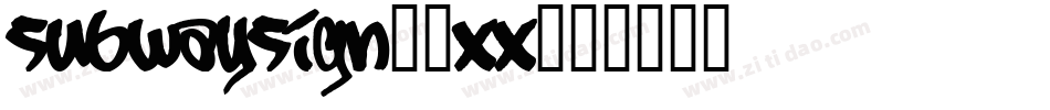 SubwaySign-2xX字体转换