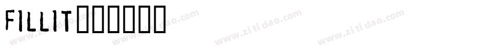 Fillit字体转换
