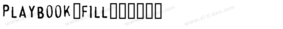 Playbook-Fill字体转换