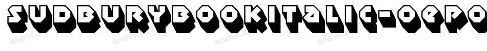 SudburyBookItalic-OEpo字体转换