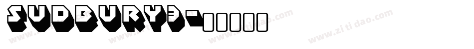 sudbury3字体转换